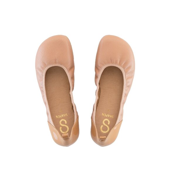 BRAND NEW IN BOX Shapen Tulip Barefoot Ballet Flats: Beige size 41 wide - Picture 3 of 6